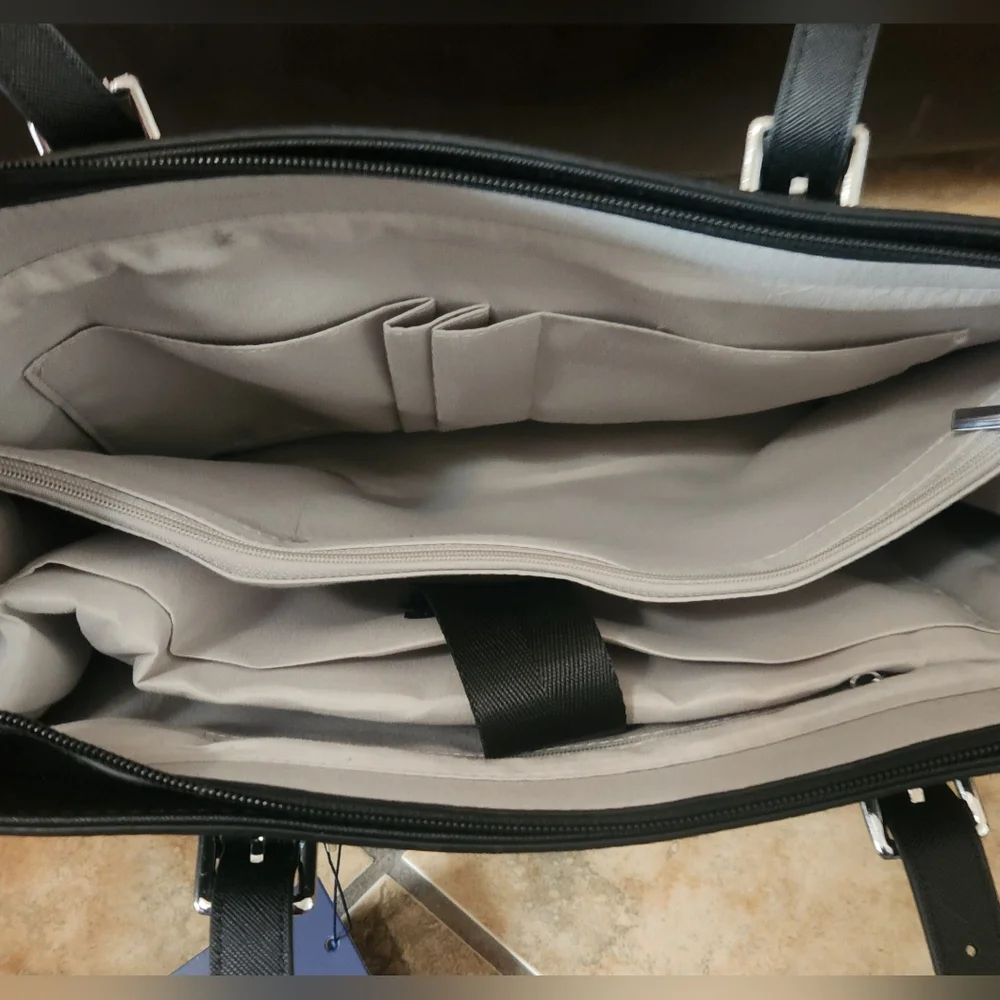 Tan Tomi Laptop Tote/ Shoulder Bag